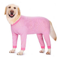 Yeapeeto Dog Onesie Surgery Recovery Suit For Large Medium Bodysuit Dogs Pajamas Pjs Full Body For Shedding, Prevent Licking, Wound Protection, Cone Alternative (5Xl, Pink)