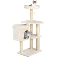Bestpet Cat Tree 36 Inch Tall Scratching Toy Activity Centre Cat Tower Cat Condo Multi-Level Furniture Scratching Posts For Indoor Cats,Beige