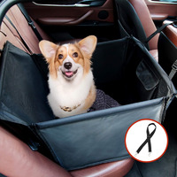Winbate Dog Car Seat For Small And Medium Dogs, Waterproof Scratchproof Sturdy Rear Dog Booster Seat, Dog Hammock Car Seat With Dog Leash Pockets For Suvs, Cars And Trucks Travel,19"" X 23""X 19""