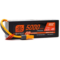 Spektrum 148V 5000Mah 4S 100C Smart G2 Hardcase Lipo Battery: Ic5 Spmx54S100H5