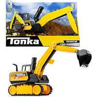 Tonka 6182 Mighty Excavator, Kids Construction Toys For Boys And Girls, Vehicle Toys For Creative Play Trucks For Children Aged 3 +, Yellow & Black