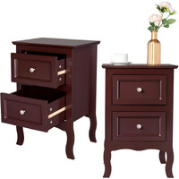 Lestar Night Table Set Of 2 Modern Wood Night Stand End Table Wooden Bed Side Tables With 2 Drawers Large Storage Space For Bedroom Living Room Size 1574(W) X 1181(D) X 2366(H)