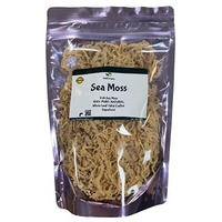 Halaleveryday Wildcrafted Irish Sea Moss - 1Lb Bag- 100 % Pure All Natural  Vitamin & Mineral Rich  No Preservatives  Golden  16 Oz