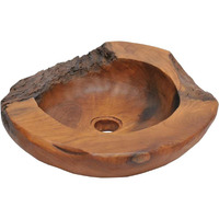 Vidaxl Basin Solid Teak 17.7""