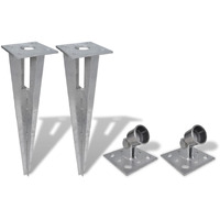 Vidaxl Strive Post Spikes 2 Pcs Steel