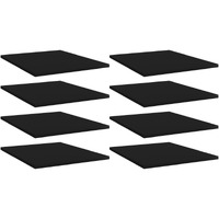 Vidaxl Bookshelf Boards 8 Pcs Black 15.7""X19.7""X0.6"" Engineered Wood