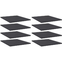 Vidaxl Bookshelf Boards 8 Pcs Gray 15.7""X19.7""X0.6"" Engineered Wood