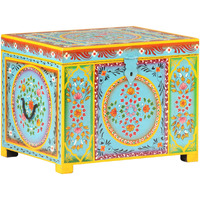 Vidaxl Hand Painted Storage Box X 19.7""X15.7""X15.7"" Solid Mango Wood