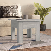 Vidaxl Coffee Table Gray Sonoma 21.7""X21.7""X16.5"" Engineered Wood