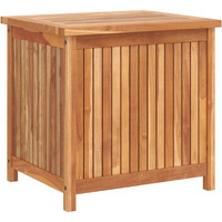 Vidaxl Patio Storage Box 23.6""X19.7""X22.8"" Solid Teak Wood