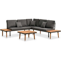 Vidaxl 4 Piece Patio Lounge Set With Cushions Solid Acacia Wood