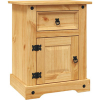 Vidaxl Bedside Cabinet Mexican Pine Corona Range 20.9""X15.4""X26.4""