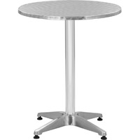 Vidaxl Patio Table Silver 23.6""X27.6"" Aluminum