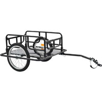 Vidaxl Bike Cargo Trailer 51.2""X28.7""X19.7"" Steel Black