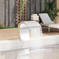 Garden Waterfall Pool Fountain Stainless Steel 17.7"" X 11.8"" X 23.6""