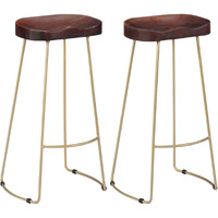 Vidaxl Gavin Bar Stools 2 Pcs Solid Mango Wood