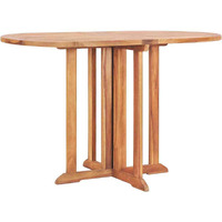 Vidaxl Folding Butterfly Patio Table 47.2""X27.6""X29.5"" Solid Teak Wood