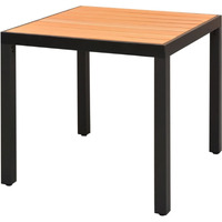 Vidaxl Patio Table Brown 31.5""X31.5""X29.1"" Aluminum And Wpc