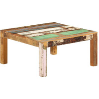 Vidaxl Coffee Table 31.5""X31.5""X15.7"" Solid Reclaimed Wood
