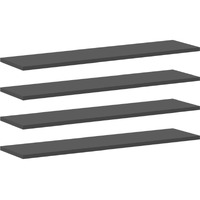 Vidaxl Bookshelf Boards 4 Pcs Gray 31.5""X7.9""X0.6"" Engineered Wood