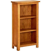 Vidaxl Bookcase 17.7""X8.9""X32.3"" Solid Oak Wood