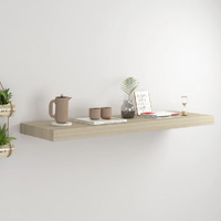 Vidaxl Floating Wall Shelf Oak 31.5""X9.3""X1.5"" Mdf