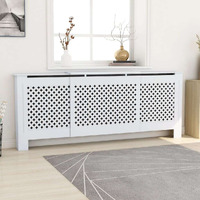 Vidaxl Mdf Radiator Cover White 80.7""