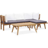 Vidaxl 5 Piece Patio Lounge Set Solid Acacia Wood