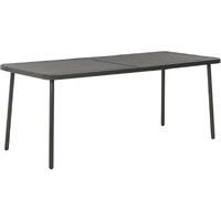 Vidaxl Patio Table Dark Gray 70.9""X32.7""X28.3"" Steel