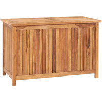 Vidaxl Patio Storage Box 35.4""X19.7""X22.8"" Solid Teak Wood