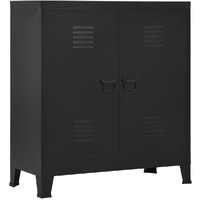 Vidaxl Industrial Storage Chest Black 35.4""X15.7""X39.4"" Steel