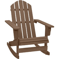 Vidaxl Patio Rocking Chair Wood Brown