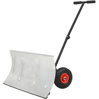 Vidaxl Manual Snowplough With Wheels 39.4""X17.3""