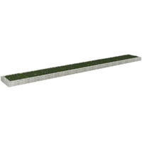 Vidaxl Gabion Raised Bed Galvanized Steel 315""X39.4""X7.9""