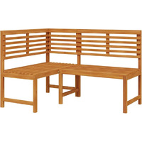 Vidaxl Patio Corner Bench 55.1"" Solid Acacia Wood