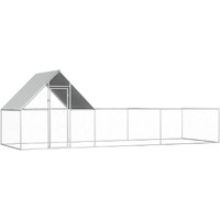 Vidaxl Chicken Coop 19.7'X6.6'X6.6' Galvanized Steel