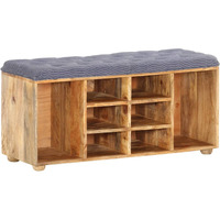 Vidaxl Hall Bench 39.4""X13.8""X18.5"" Solid Mango Wood