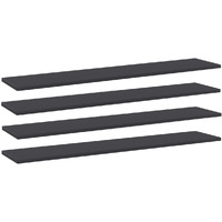 Vidaxl Bookshelf Boards 4 Pcs Gray 39.4""X7.9""X0.6"" Engineered Wood