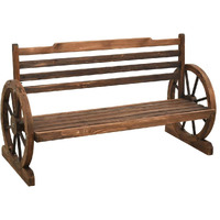 Vidaxl Patio Bench 44"" Solid Firwood