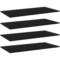 Vidaxl Bookshelf Boards 4 Pcs Black 39.4""X19.7""X0.6"" Engineered Wood