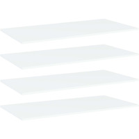 Vidaxl Bookshelf Boards 4 Pcs White 39.4""X19.7""X0.6"" Engineered Wood