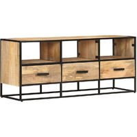 Vidaxl Tv Cabinet 43.3""X11.8""X17.7"" Rough Mango Wood