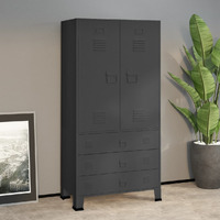Vidaxl Industrial Wardrobe Anthracite 35.4""X19.7""X70.9"" Metal