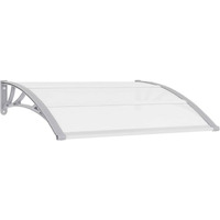 Vidaxl Door Canopy Gray And Transparent47.2""X31.5"" Pc