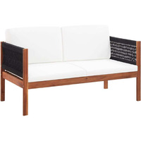 Vidaxl Patio Sofa 2-Seater Solid Acacia Wood