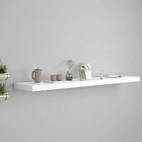Vidaxl Floating Wall Shelf White 47.2""X9.3""X1.5"" Mdf