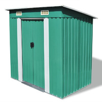 Vidaxl Garden Shed Green Metal 74.8""X48.8""X71.3""