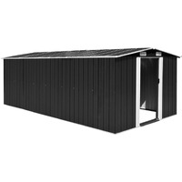 Vidaxl Garden Shed 101.2""X192.5""X71.3"" Metal Anthracite