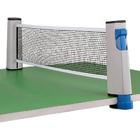 Hipiwe Retractable Table Tennis Net Replacement, Ping Pong Net And Post, 6 Feet(1.8M, Fits Tables Up To 2.0 Inch (5.0 Cm) (White)