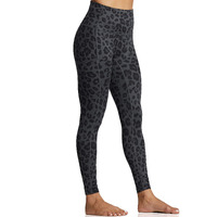 Zuty 7/8 Workout Leggings For Women High Waisted Leggings With Pockets Squat Proof Yoga Ankle Leggings Plus Size 25 "" Black Leopard 5Xl
